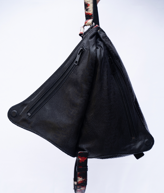 Black/Red/ White Snake Print | Sling