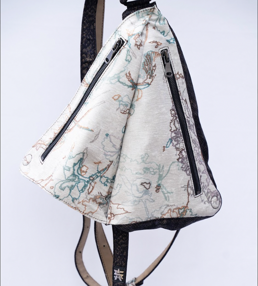 Blue Black & Gold Intricately Detailed | Backpack