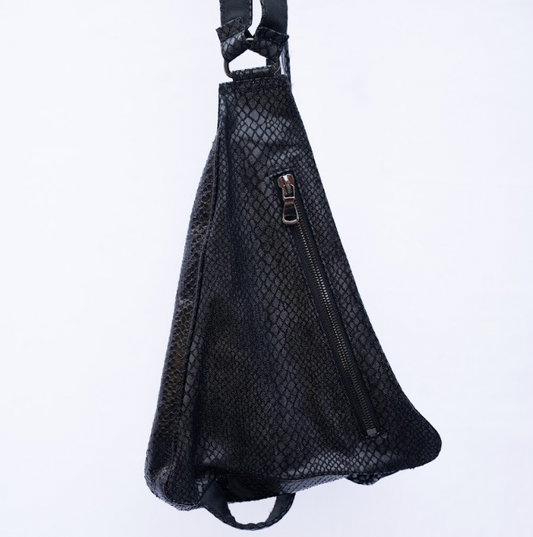 Dark Blue / Black Jean Antiqued Vein Accented